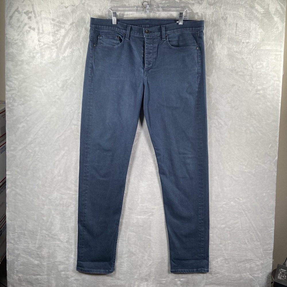 Rag & Bone Jeans men's 38x33 Slim Fit 2 Tapered Denim Blue Dark Wash Stretch